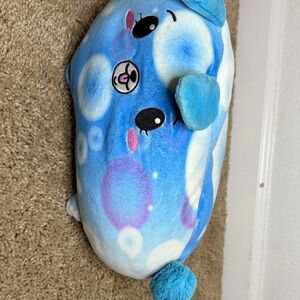 Blue and White Dog Plush